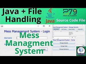 Java projects for beginners with source code | Mess Management System