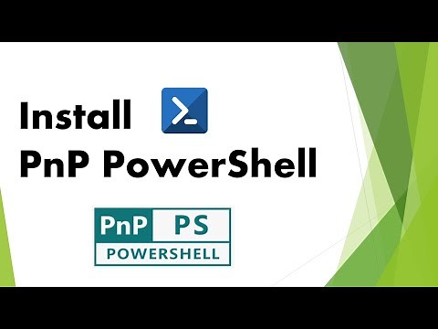 Install PnP PowerShell