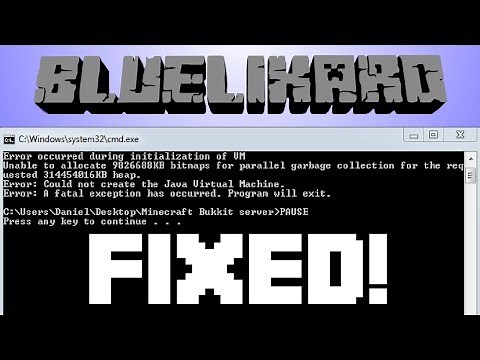 How to fix [Bukkit] - "Error occurred during initialization of VM" Virtual machine problem!