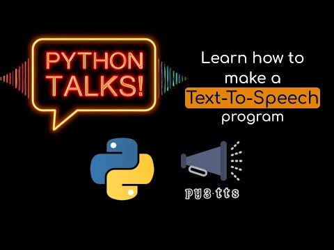 Python Can TALK?! (Text-to-Speech in 5 Minutes)