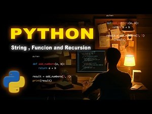 Python Tutorial || String, Function & Recursion Chapters || Python course
