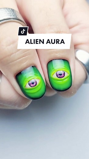 ALIEN AURA Nails with a Twist | Nail Art Jakarta