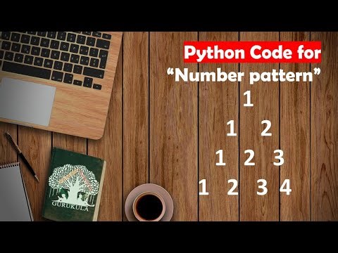 Learn Python in Tamil | How to print pattern with Numbers | GURUKULA | [TAMIL]