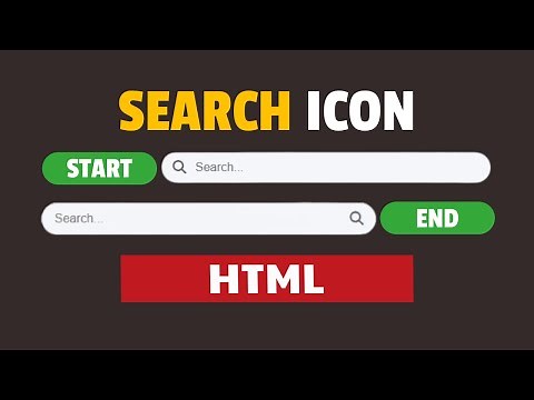 How to Add Search Icon in Input Field in HTML