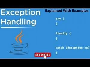 Java Exception Handling Tutorial | Try, Catch, Finally, Throw & Throws Explained