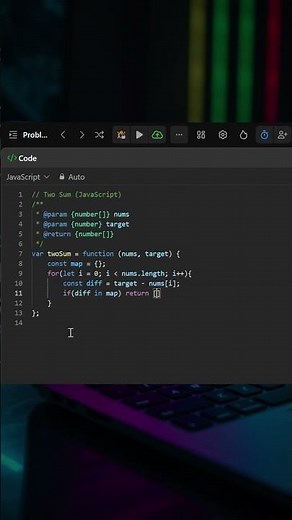 LeetCode Day 1: Two Sum | JavaScript Solution in 60 Seconds #shorts #leetcode #60seconds #series