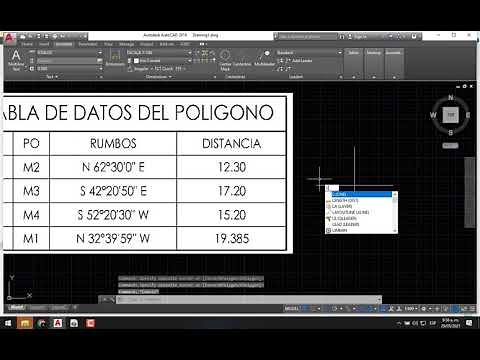 TRAZO DE POLIGONOS EN AUTOCAD POR RUMBOS Rb