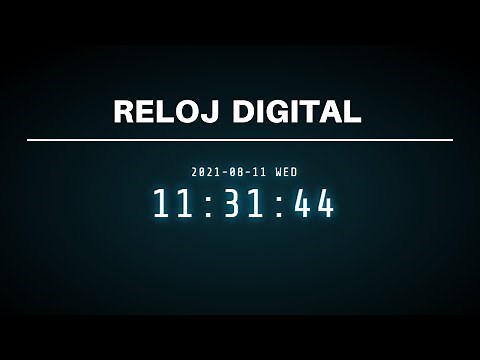 Como hacer Reloj Digital con diseño | HTML CSS JS