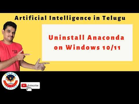 How to Uninstall Anaconda Completely in Windows 10 & 11 | Step-by-Step in Telugu