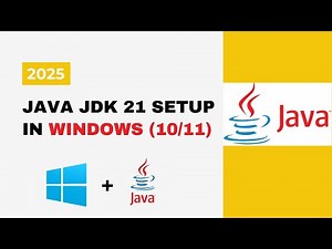 Install JDK 21 on Windows (2025) | Full Setup + PATH & JAVA_HOME Fix (Works on Windows 10/11)