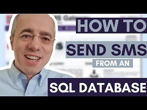 How can you send out SMS text messages from a database (SQL)