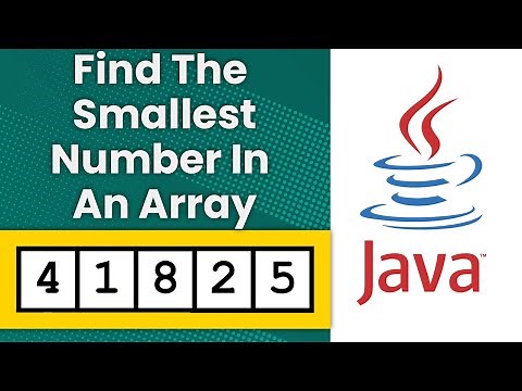 Find The Minimum Number In A Java Array