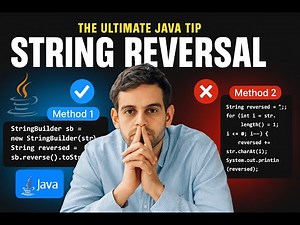 Reverse a String in Java | 2 Easy Methods (Loop + StringBuilder)
