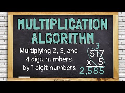 Using the Standard Algorithm for Multiplication to Multiply 2, 3, and 4 Digits by 1 Digit