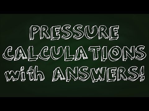 Pressure Calculations WITH ANSWERS - simple physics tutorial (GCSE)