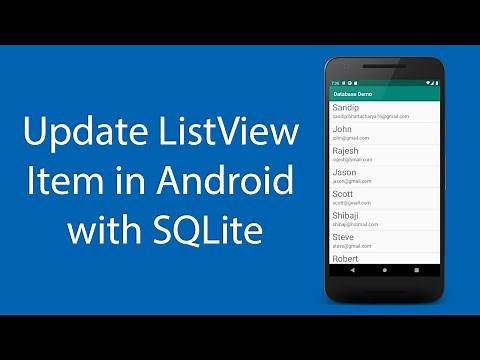 Update ListView Item in Android Studio with SQLite Database