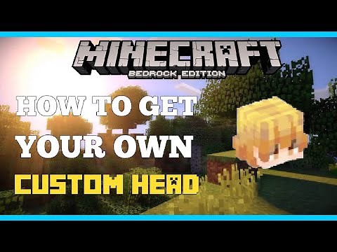 How to get your own Custom Player Head in Minecraft Bedrock Edition! (PC, Android, IOS)