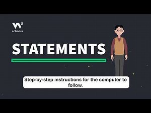 JavaScript Statements - Part 1 - What are Statements? - #w3schools #javascript #programming