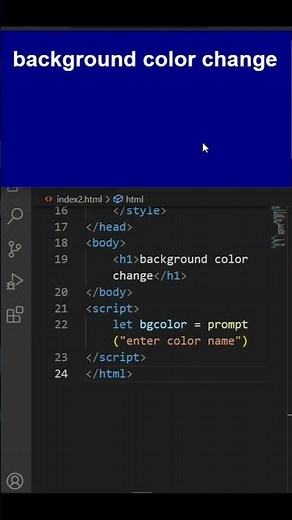 basic background color change trick JavaScript