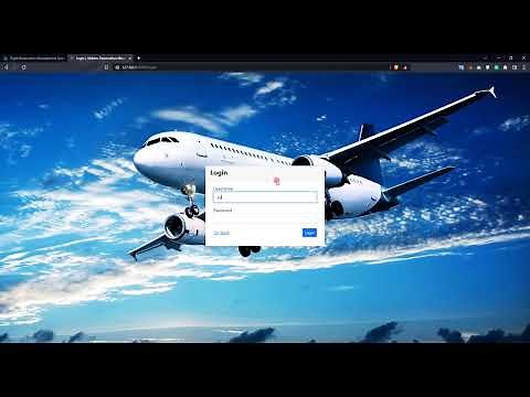 Flight Reservation Management System in Python using Django DEMO