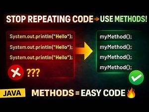 STOP Coding Without Methods! Learn This First