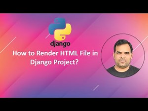 How to Render HTML Template Files in Django Project? | Kundan Kumar | #render #html #django