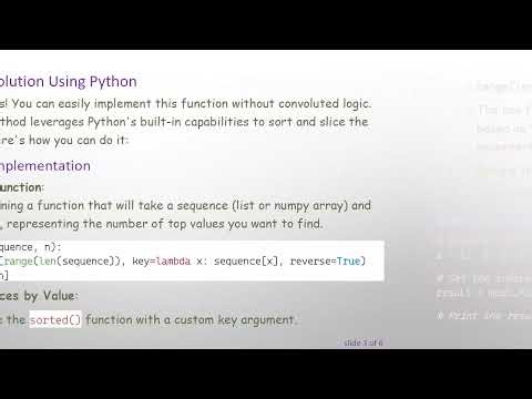 Finding the Top-n Values' Indices in Python: A Simple Approach