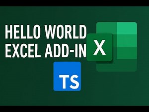 Hello World Excel Add-in with OfficeJS & TypeScript