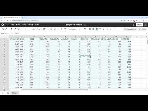Easily open and edit parquet files in a spreadsheet with Row Zero