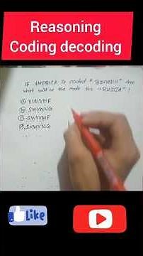 Reasoning tricks | Coding decoding #shorts