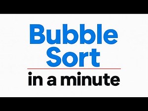 Bubble Sort Explained | Visual Demo + Code + Complexity