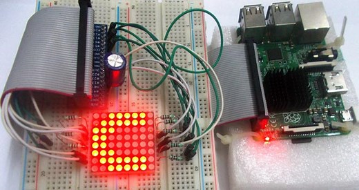 Controlling 8x8 LED Matrix with Raspberry Pi
