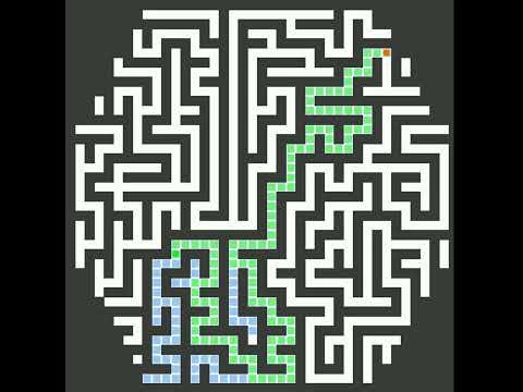 Hexagon Maze A* Pathfinding Visualization