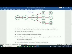 What is Driver Manager class in JDBC