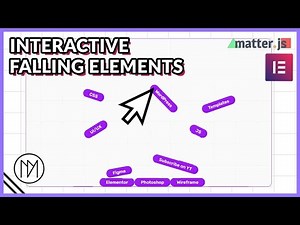 Interactive Gravity Falling Elements - Elementor & Matter JS Tutorial