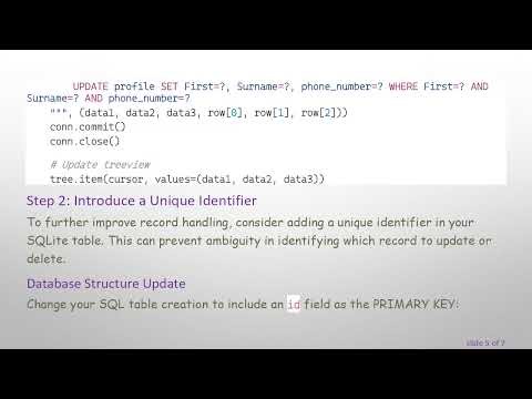 Solving tkinter and sqlite3 Connection Issues in Your Phonebook App