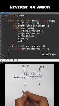 Reverse an Array in Java | Optimal Logic Explained | DSA #dsa #coding #java