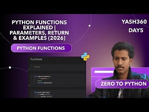 Python Functions Explained | Parameters, Return & Examples (2026)