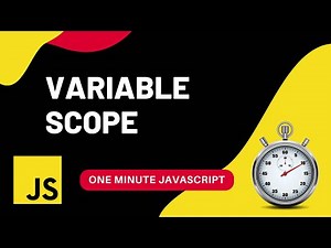 Variable Scope | Javascript | One Minute Javascript | 1 Min JS | Quick JS