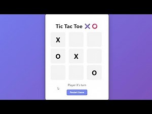 Build a Tic Tac Toe Game with HTML, CSS & JavaScript | Full Tutorial for Beginners