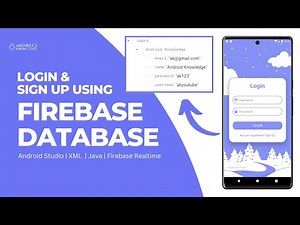 Login and Signup using Firebase Realtime Database in Android Studio | Store Data