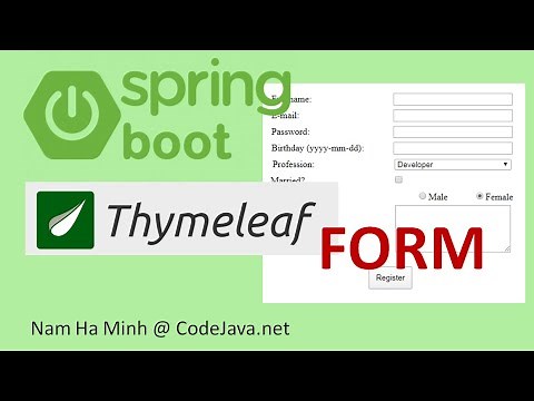Spring Boot Thymeleaf Form Handling Tutorial