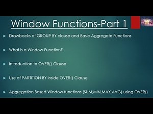 Window Functions-Part 1(Basics of Windowing,OVER() Clause,Partition By Clause)