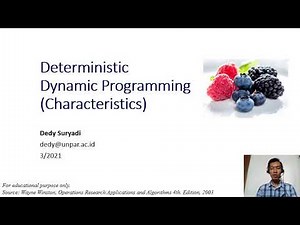Week1.4 Characteristics of Dynamic Programming