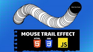 Mouse Trail Effect JavaScript | HTML CSS JavaScript