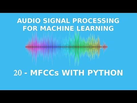 Extracting Mel-Frequency Cepstral Coefficients with Python