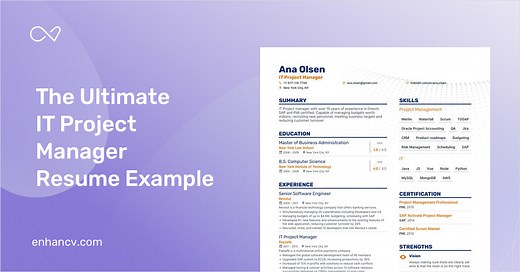 6 IT Project Manager Resume Examples & Guide for 2025