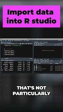 Import data into R studio - R programming for beginners