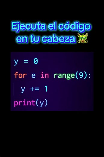 Ejecuta el código en tu cabeza 🐲 #Python #Programación #developer #programming #softwareengineer