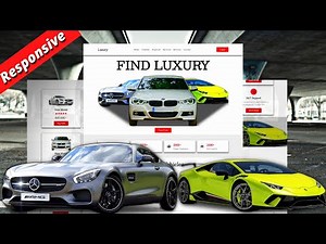 Create A Responsive Car Selling Website Design Using HTML - CSS - JavaScript || Step By Step
